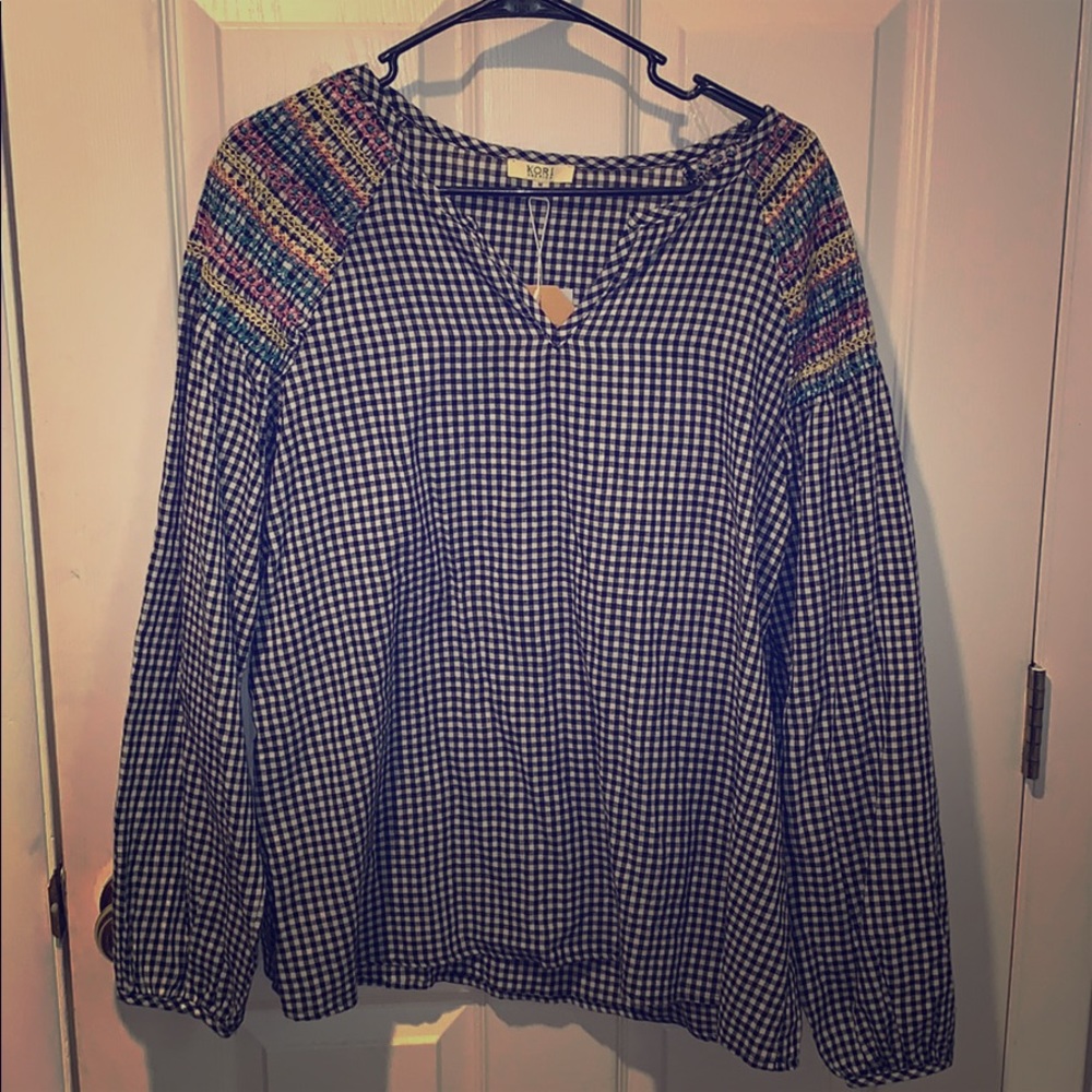 Buffalo Check Black Kori Long Sleeve M